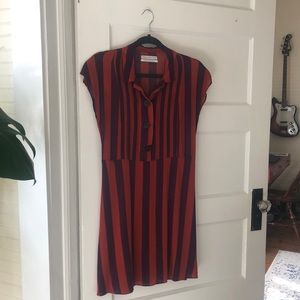 Striped Urban Outfitters Baby Doll Sun Dress